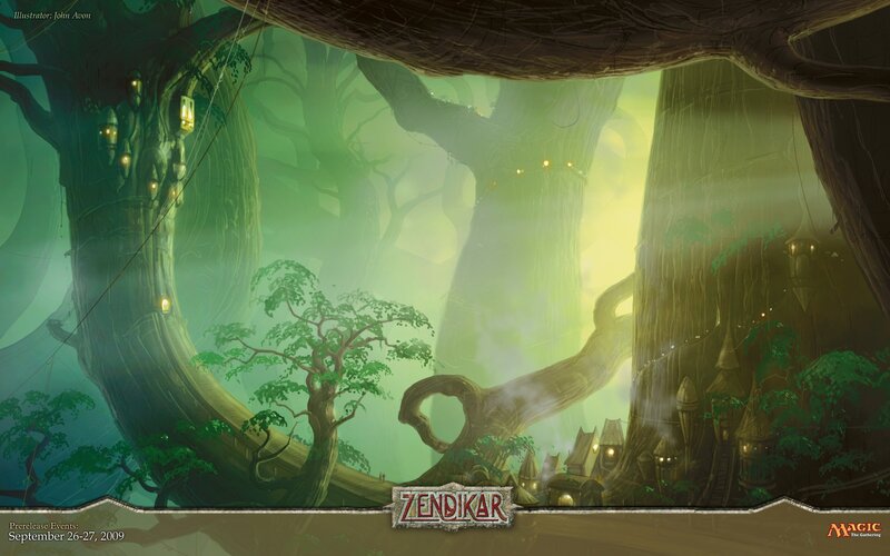 Zendikar forest landscape