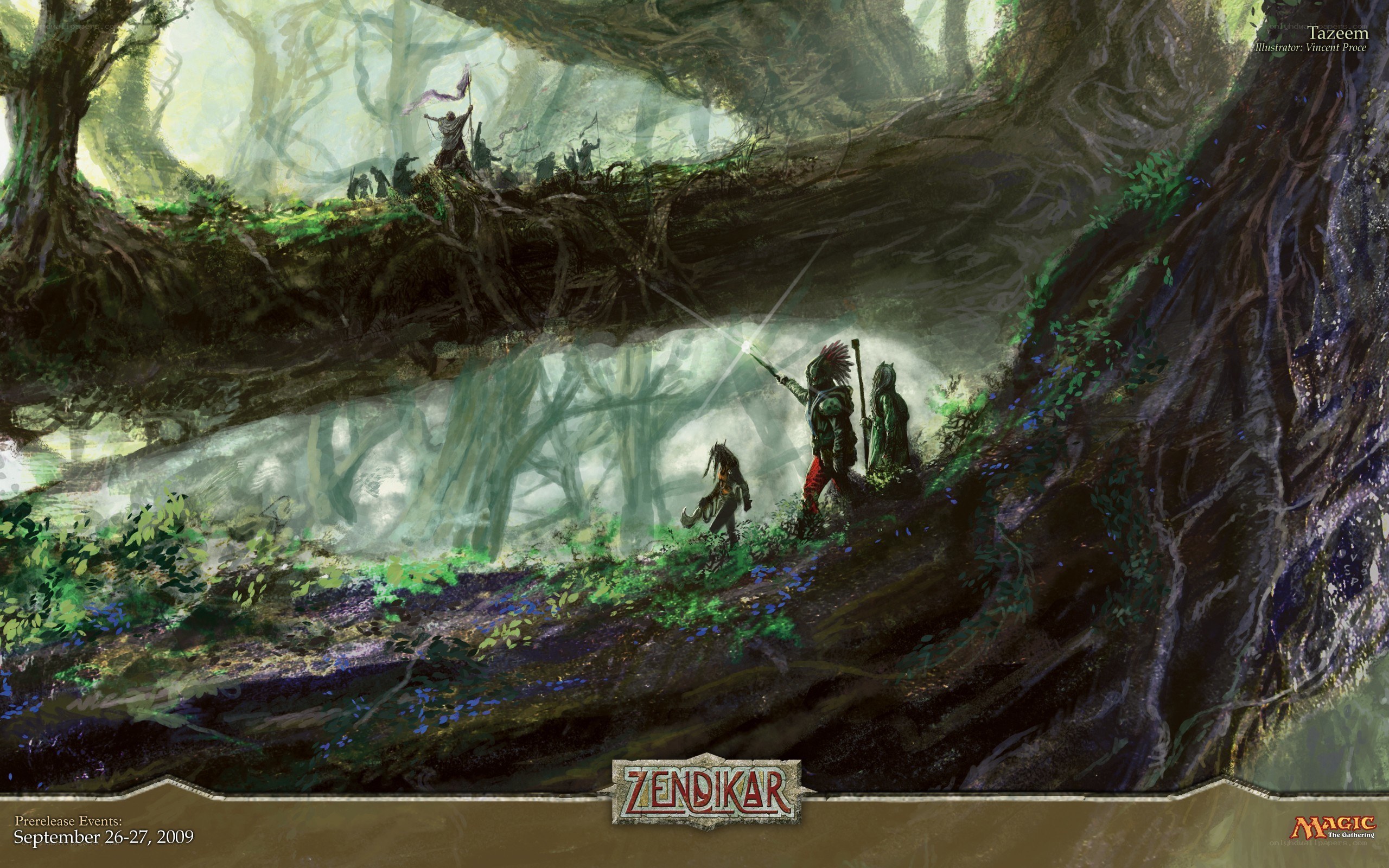 Zendikar forest scene