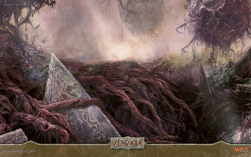 Zendikar forest scene