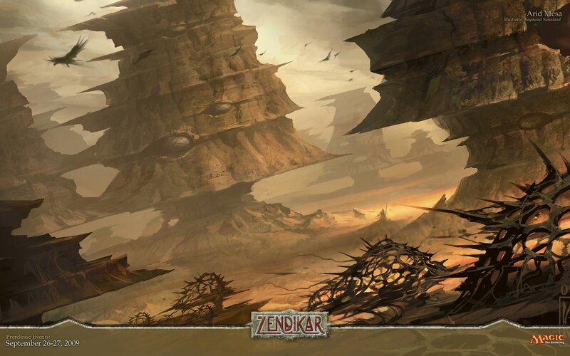 Zendikar landscape artwork