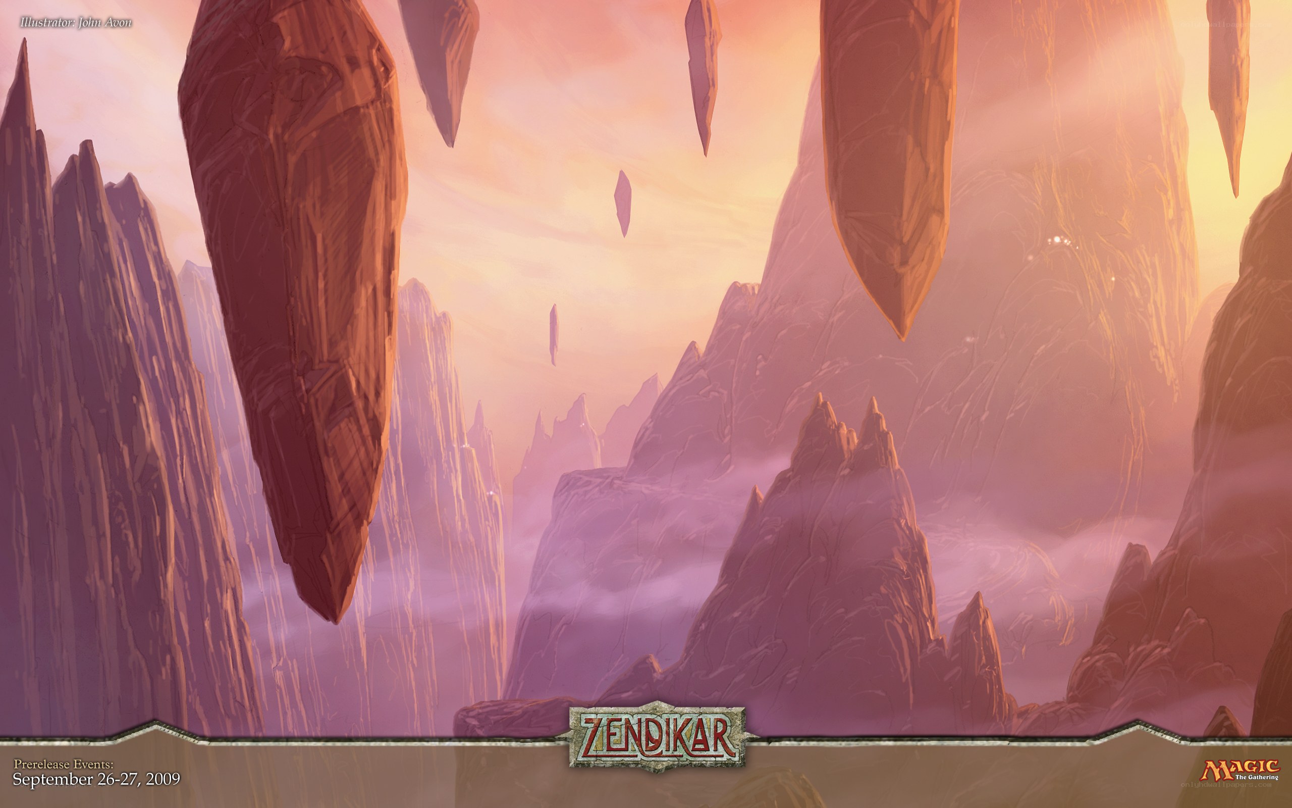 Zendikar landscape artwork