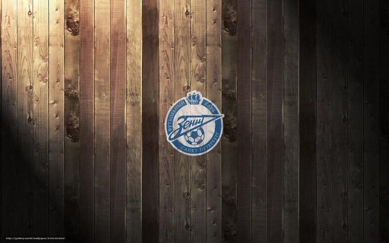 Zenit Saint Petersburg logo on wood