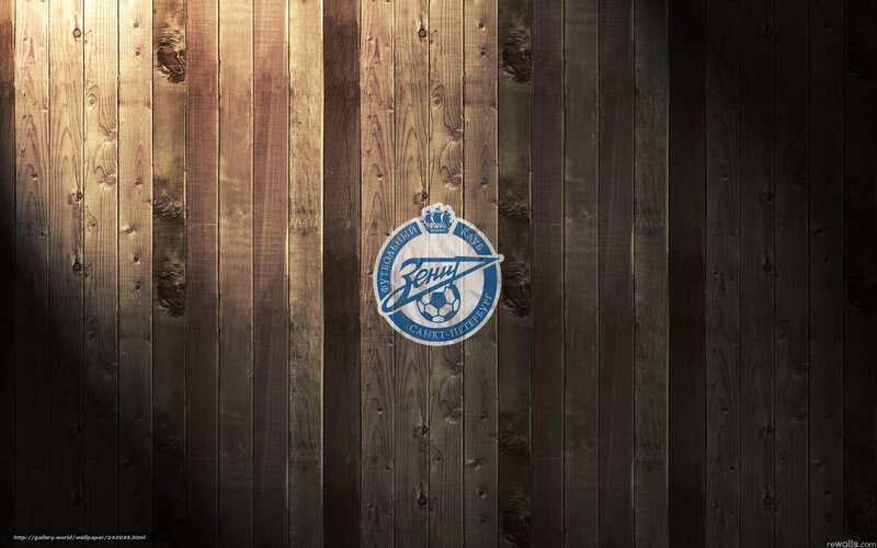Zenit Saint Petersburg logo on wood