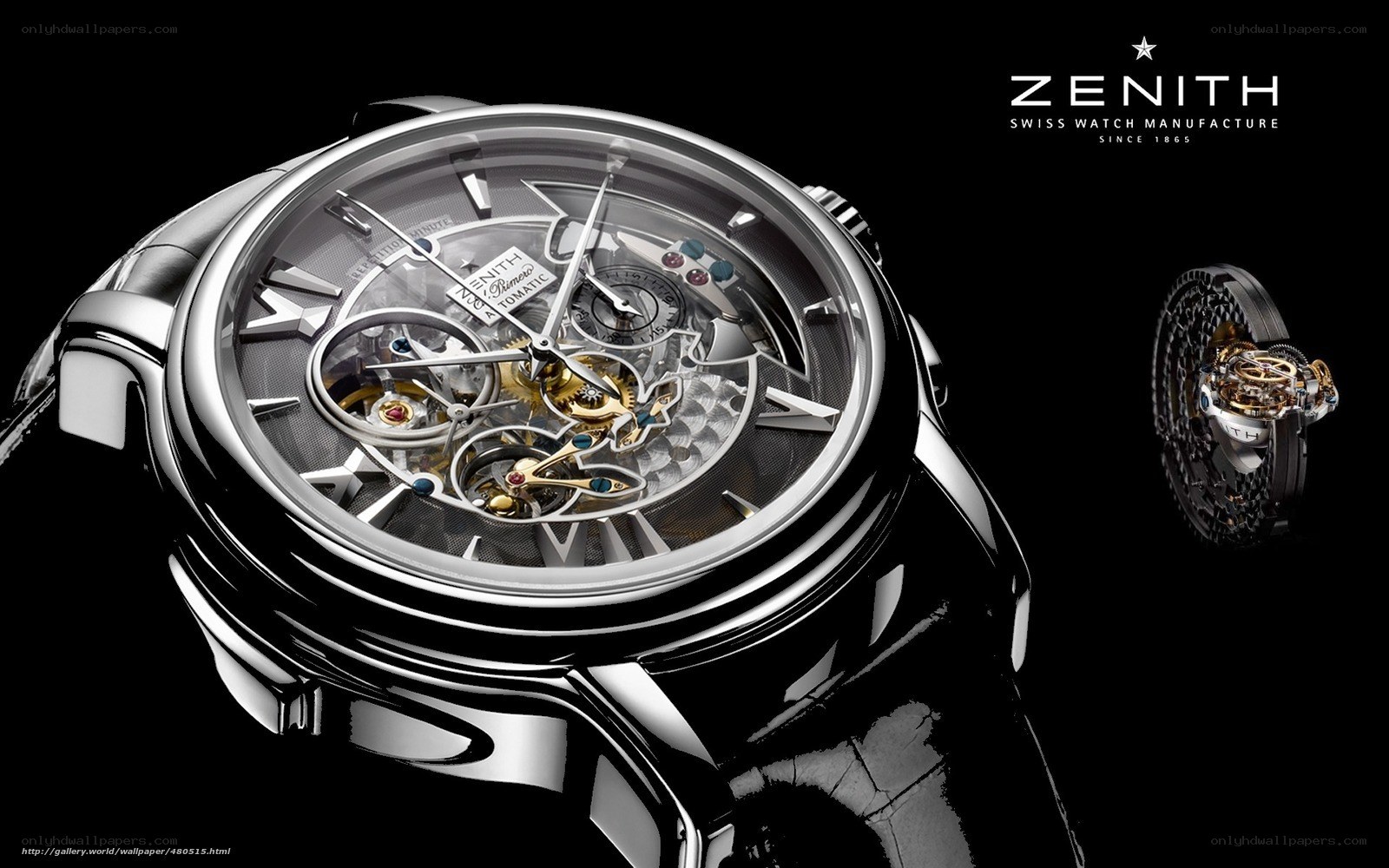 Zenith watch advertisement