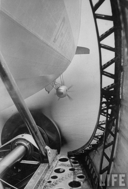 Zeppelin airship interior view