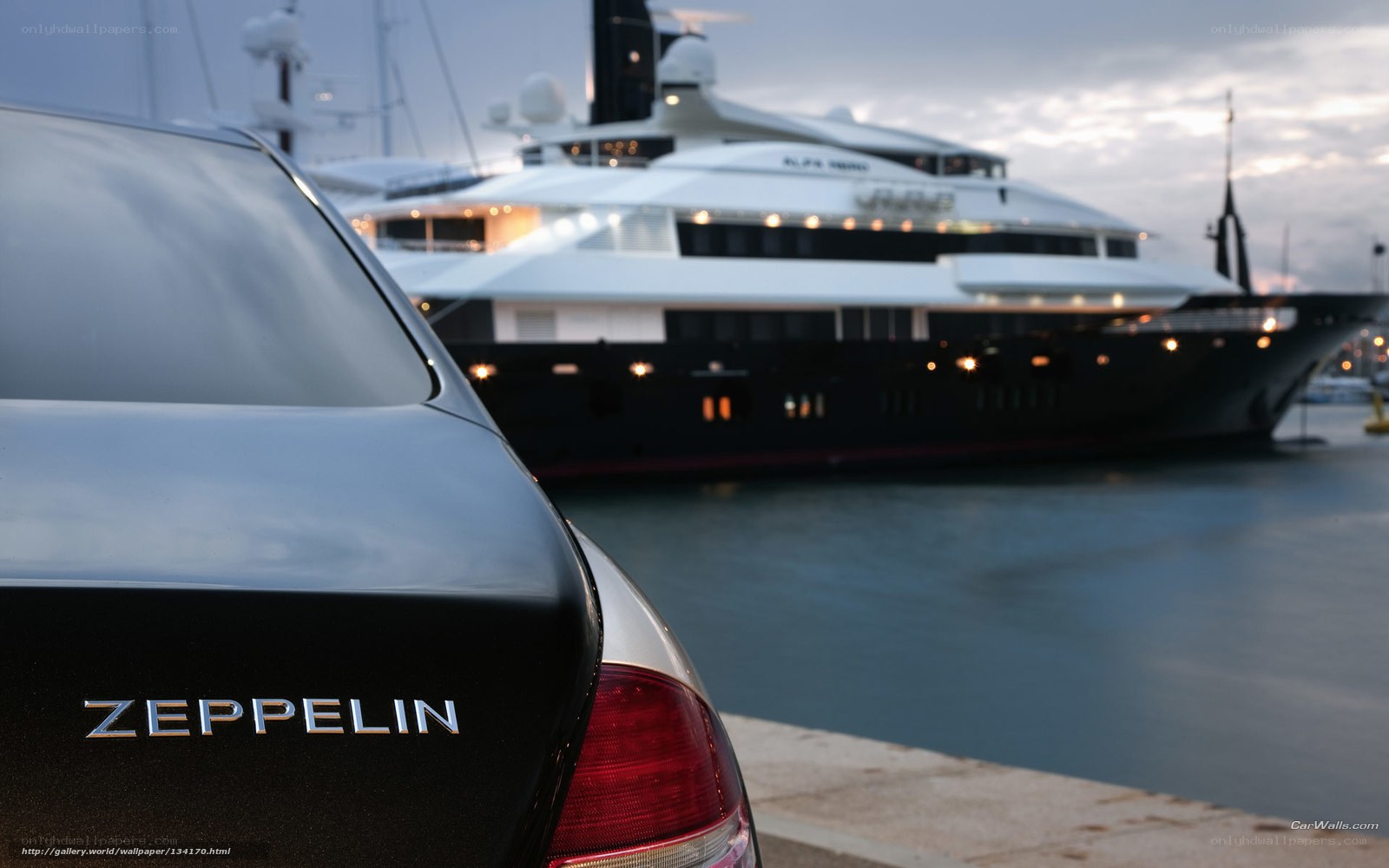 Zeppelin car and yacht