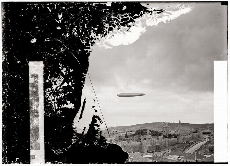 Zeppelin over City — Black, Dramatic