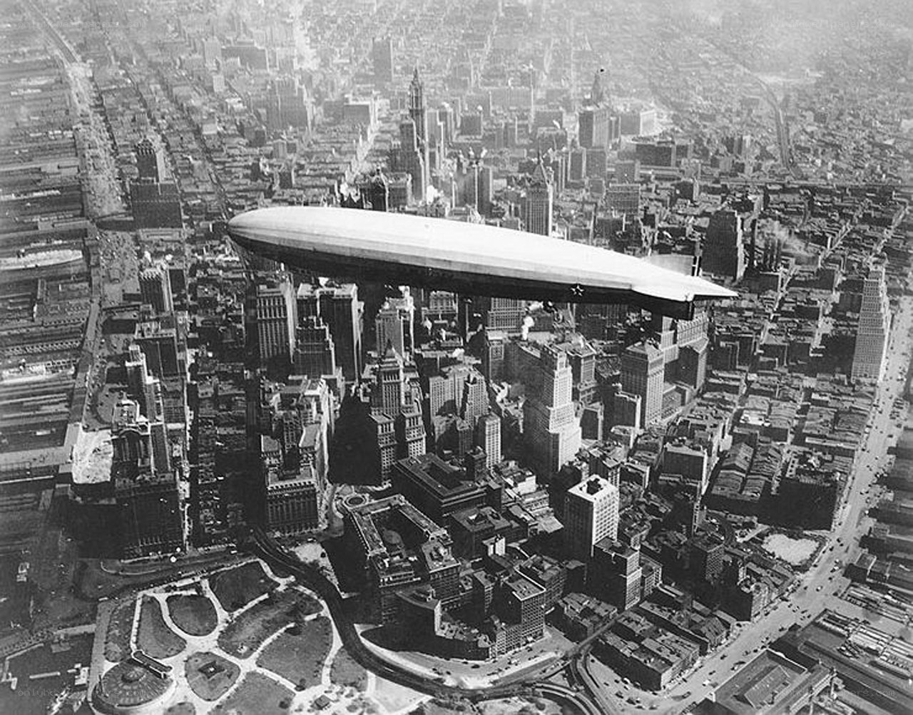 Zeppelin over New York City