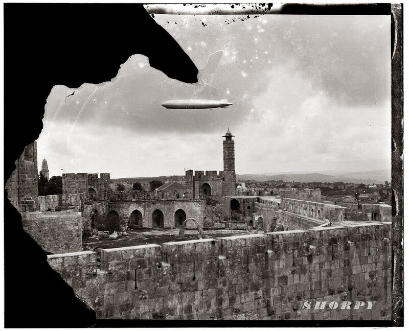 Zeppelin over Old City