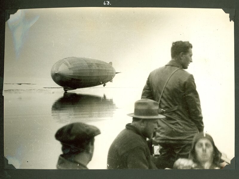 Zeppelin over water