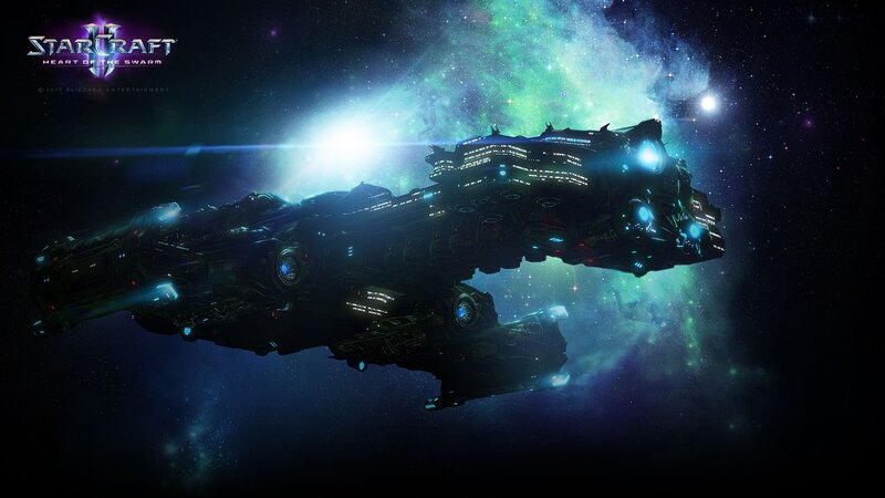 Zerg Battleship in Space