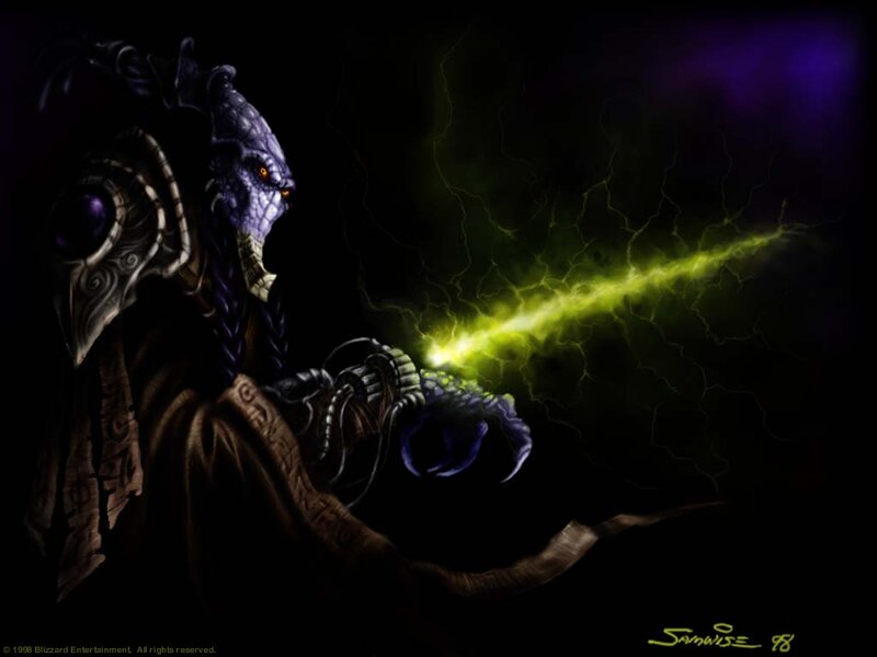 Zerg character casting energy