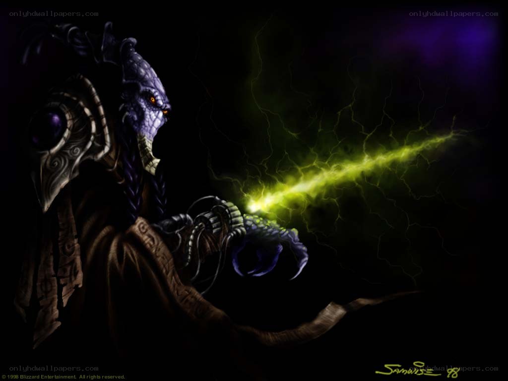 Zerg character casting energy