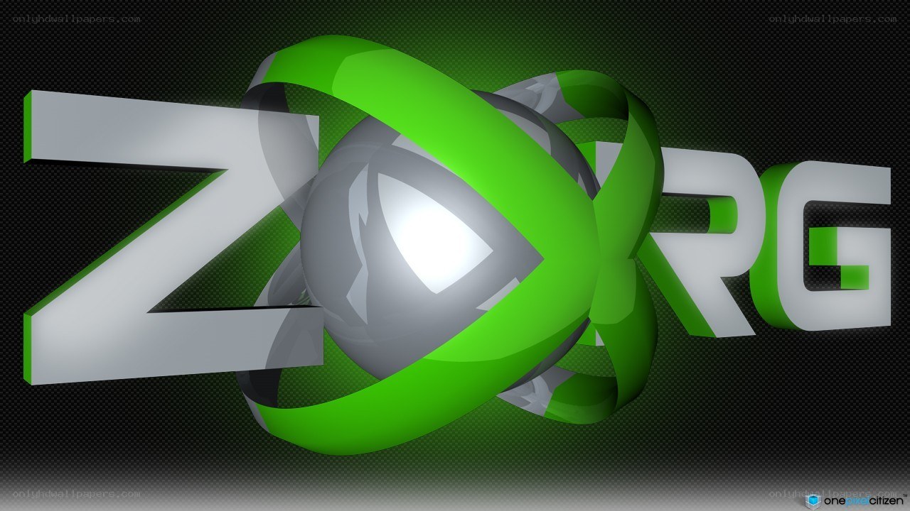 Zerg logo with green ribbon