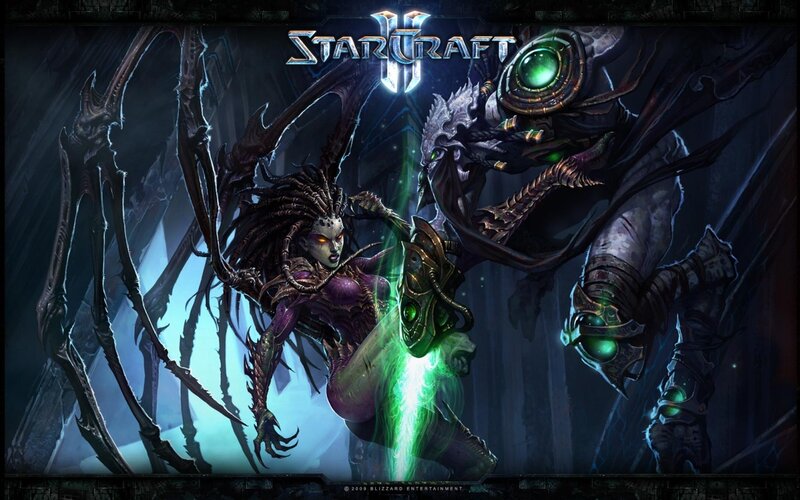 Zerg Queen and Zerg Unit — Black