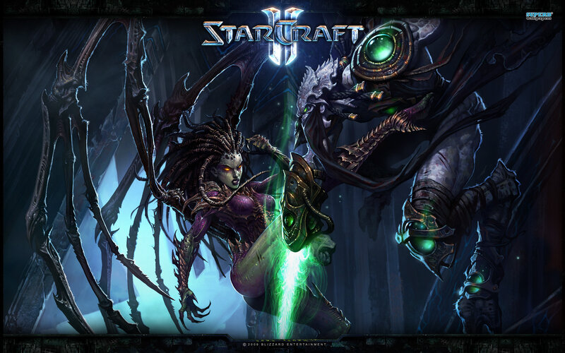 Zerg Queen and Zerg Unit