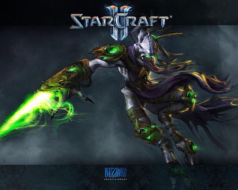Zerg Warrior Firing Energy Beam
