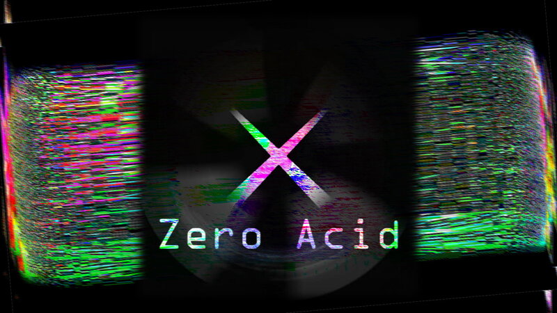 Zero Acid logo with glitch effect