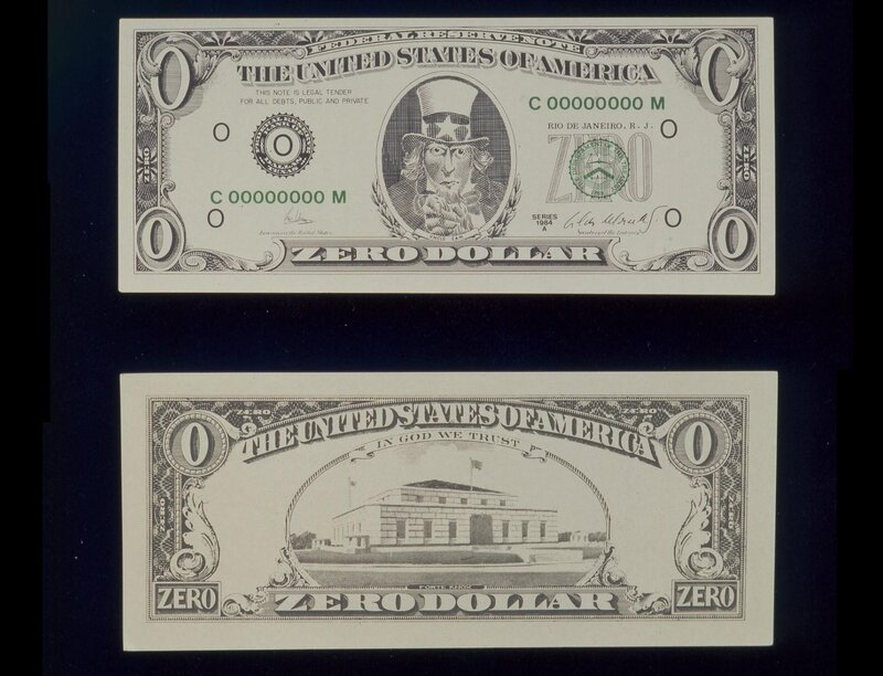 Zero Dollar Bill