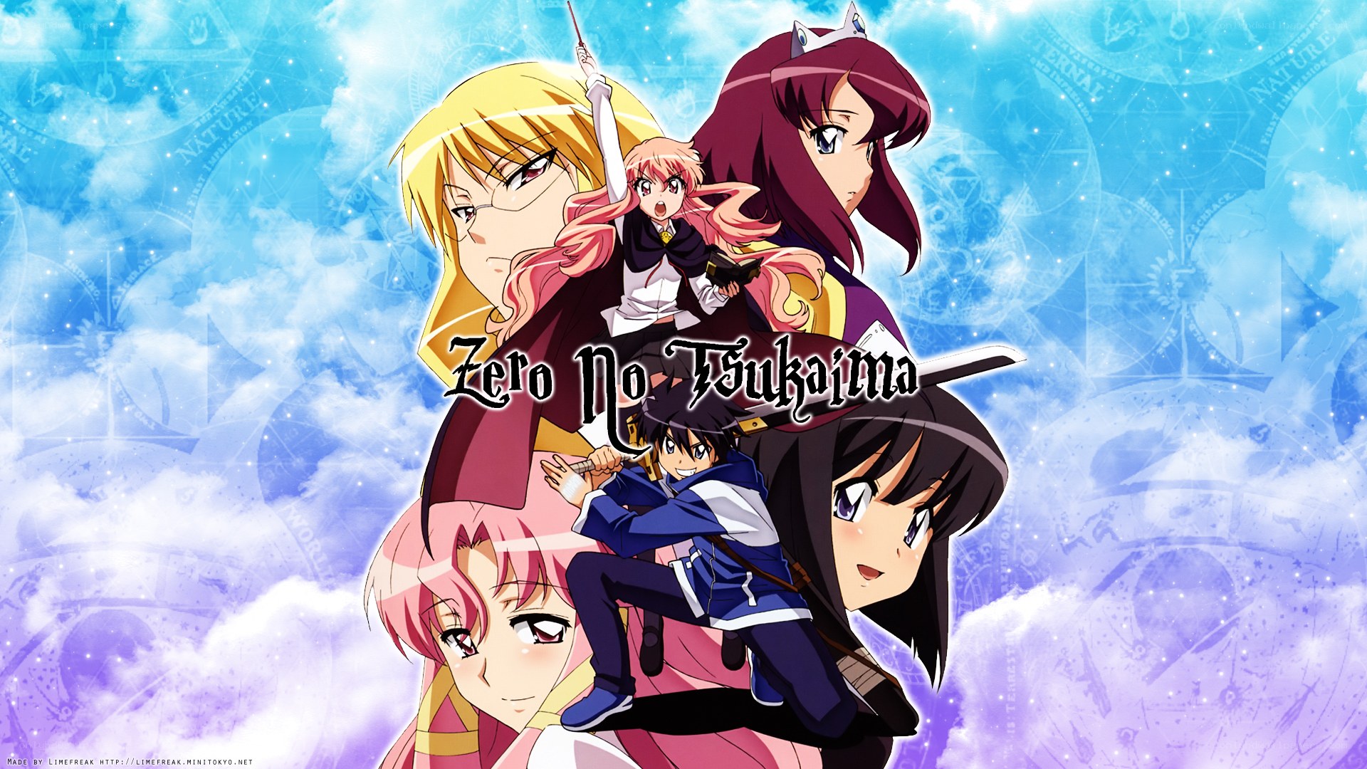 Zero no Tsukaima anime characters