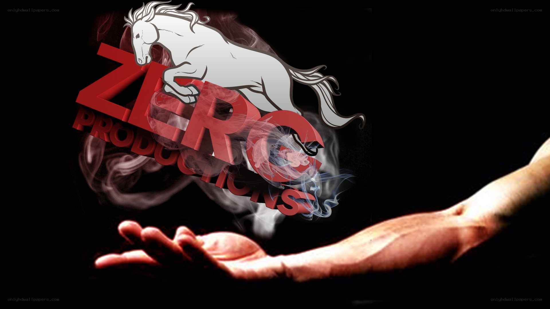 Zero Productions logo with horse