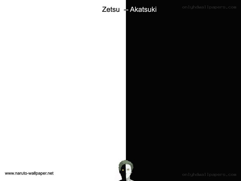 Zetsu character split background