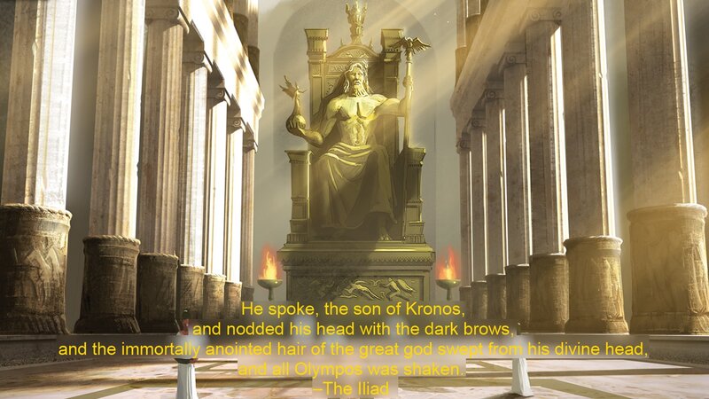 Zeus in the Temple of Olympus