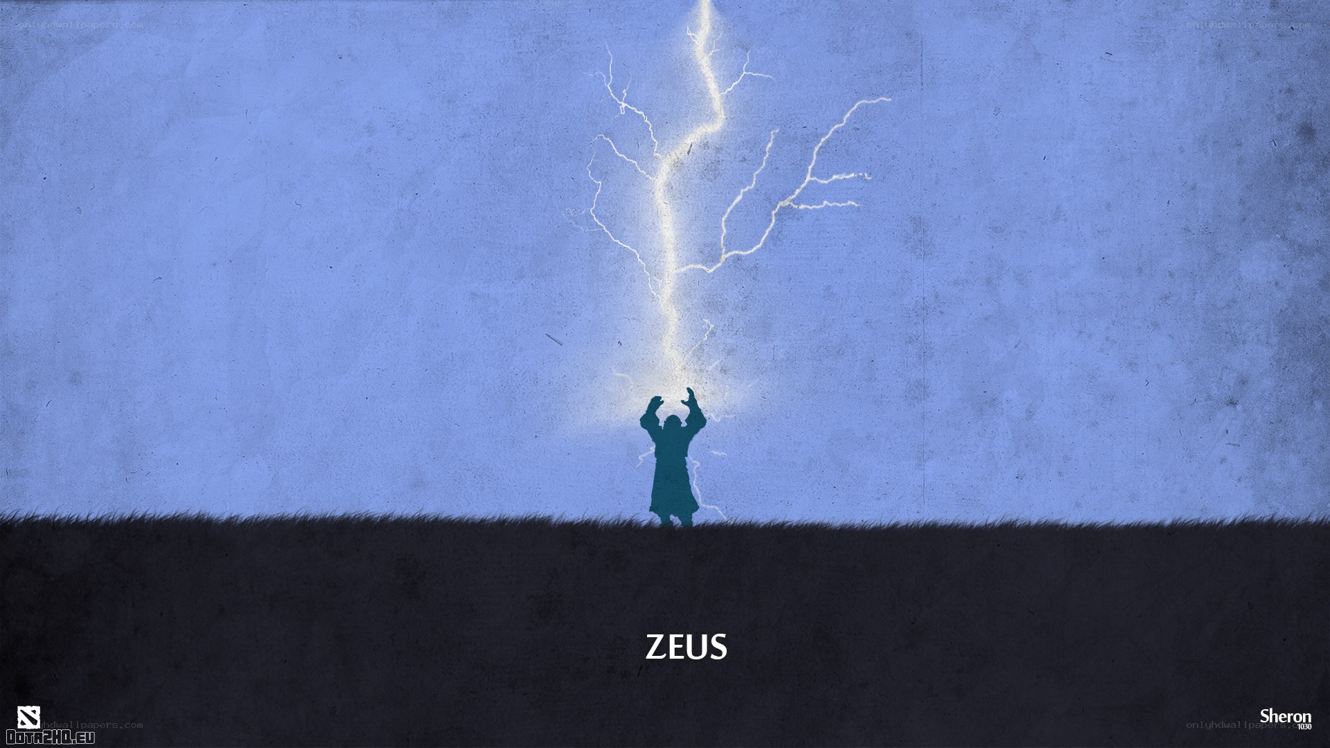 Zeus summoning lightning