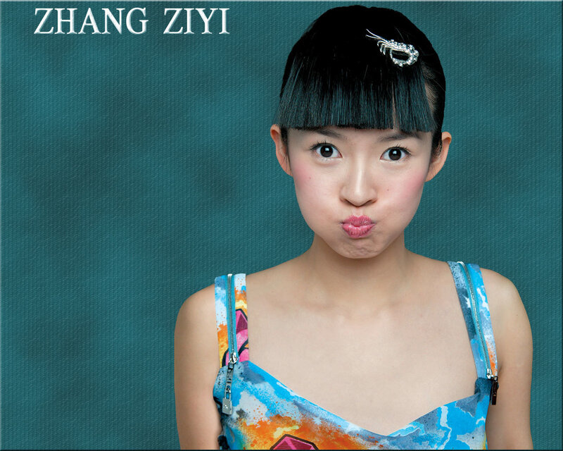 Zhang Ziyi making a face