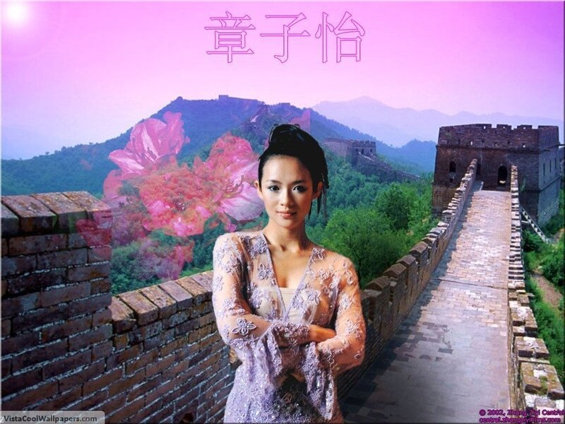 Zhang Ziyi on the Great Wall