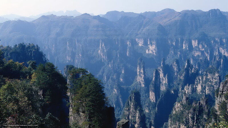 Zhangjiajie mountain peaks