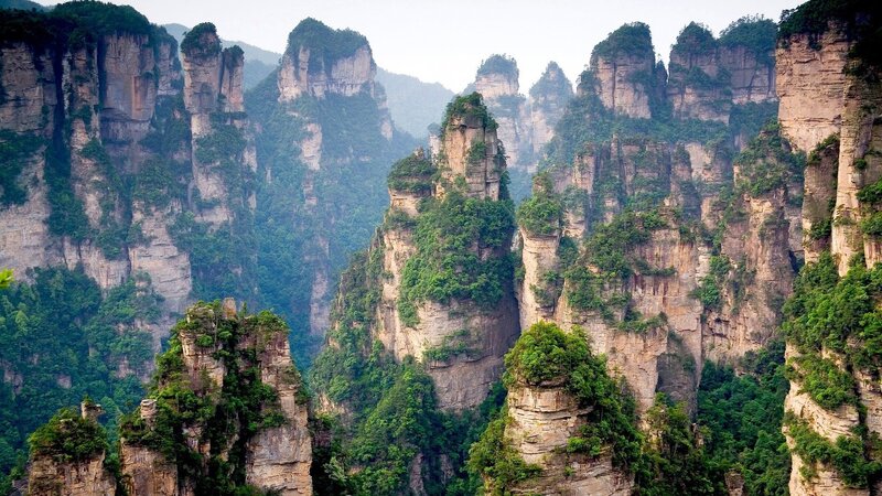 Zhangjiajie mountain pillars