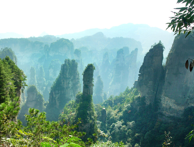 Zhangjiajie mountain pillars