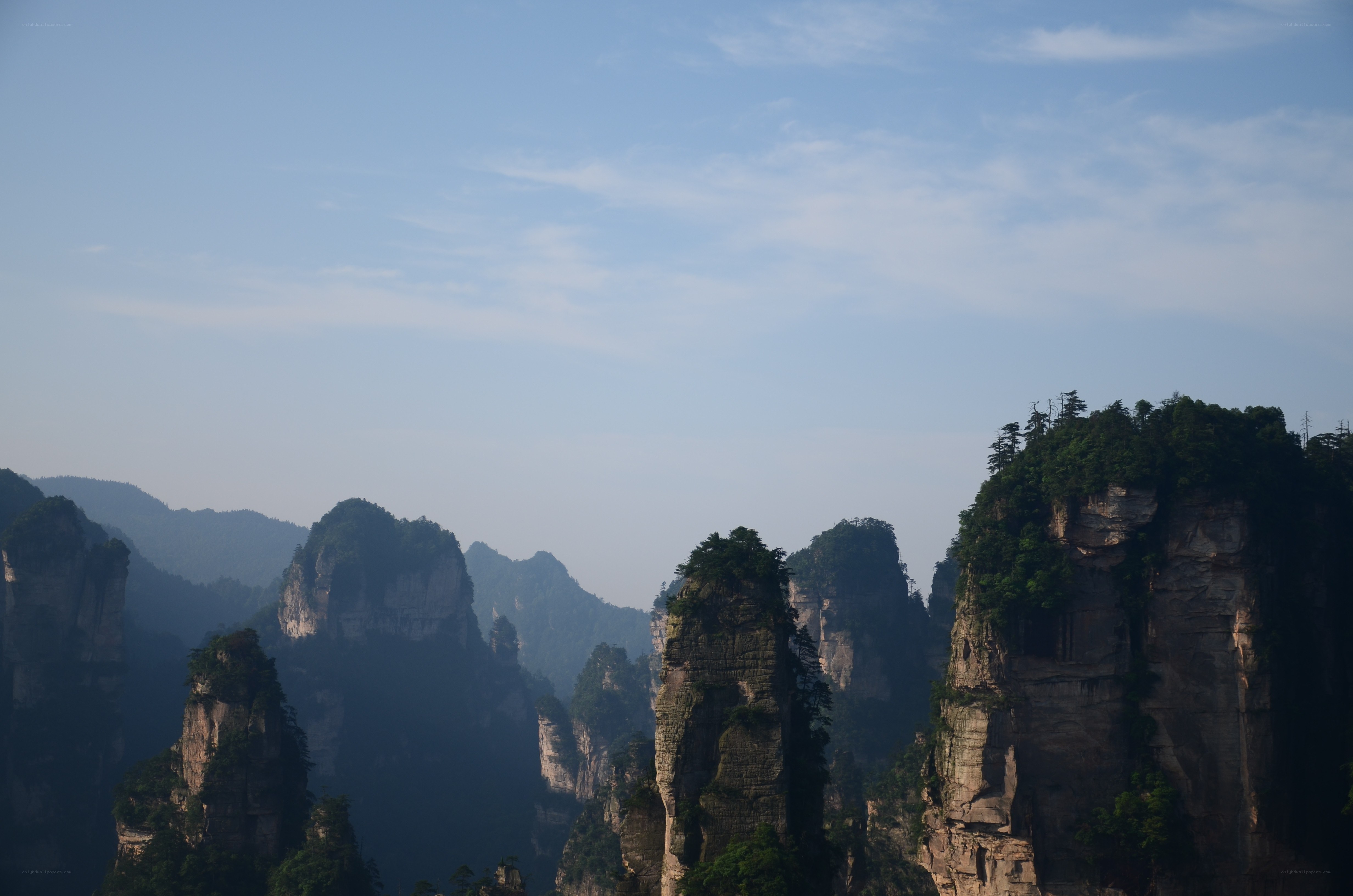 Zhangjiajie rock formations
