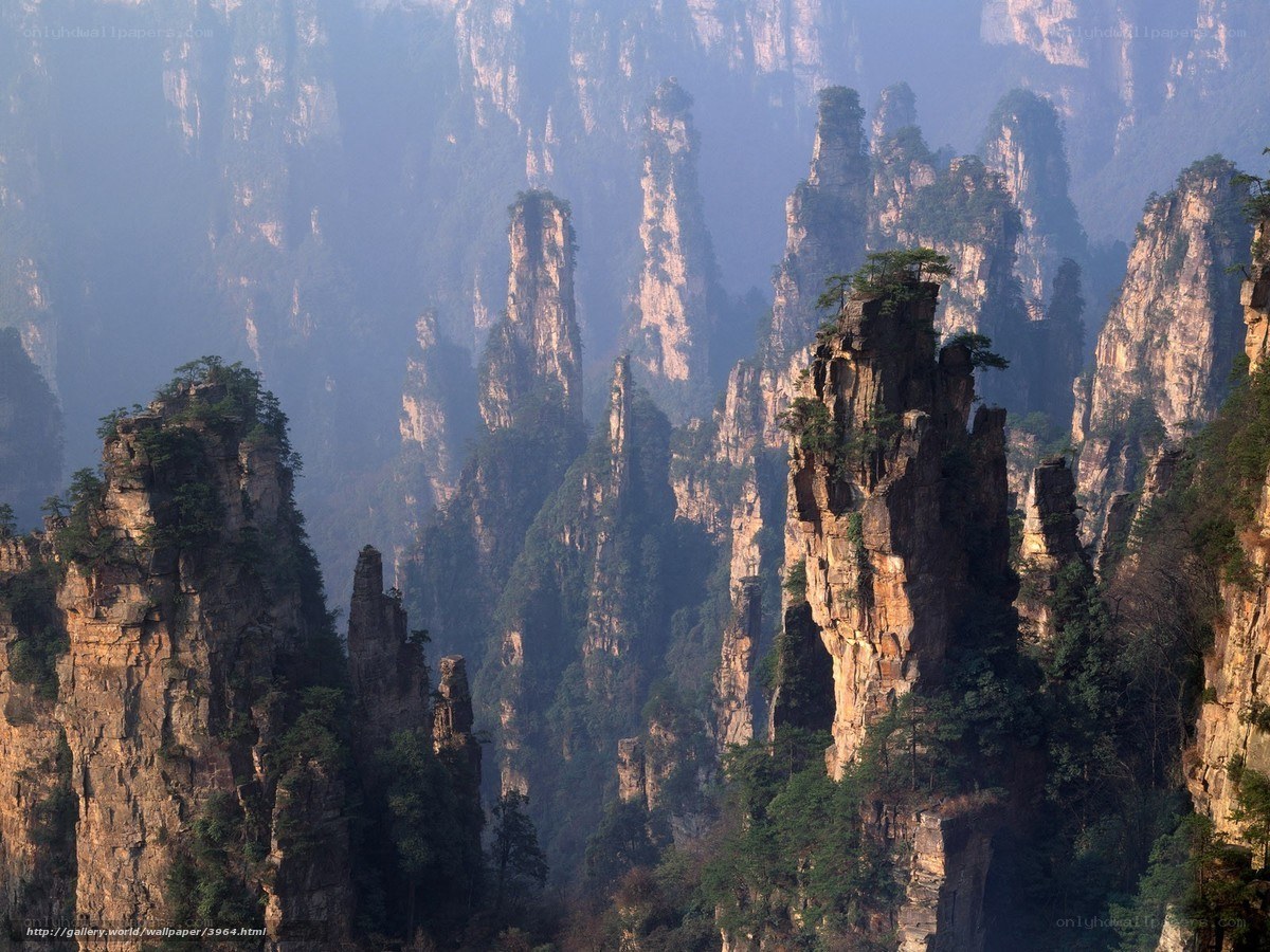 Zhangjiajie rock formations