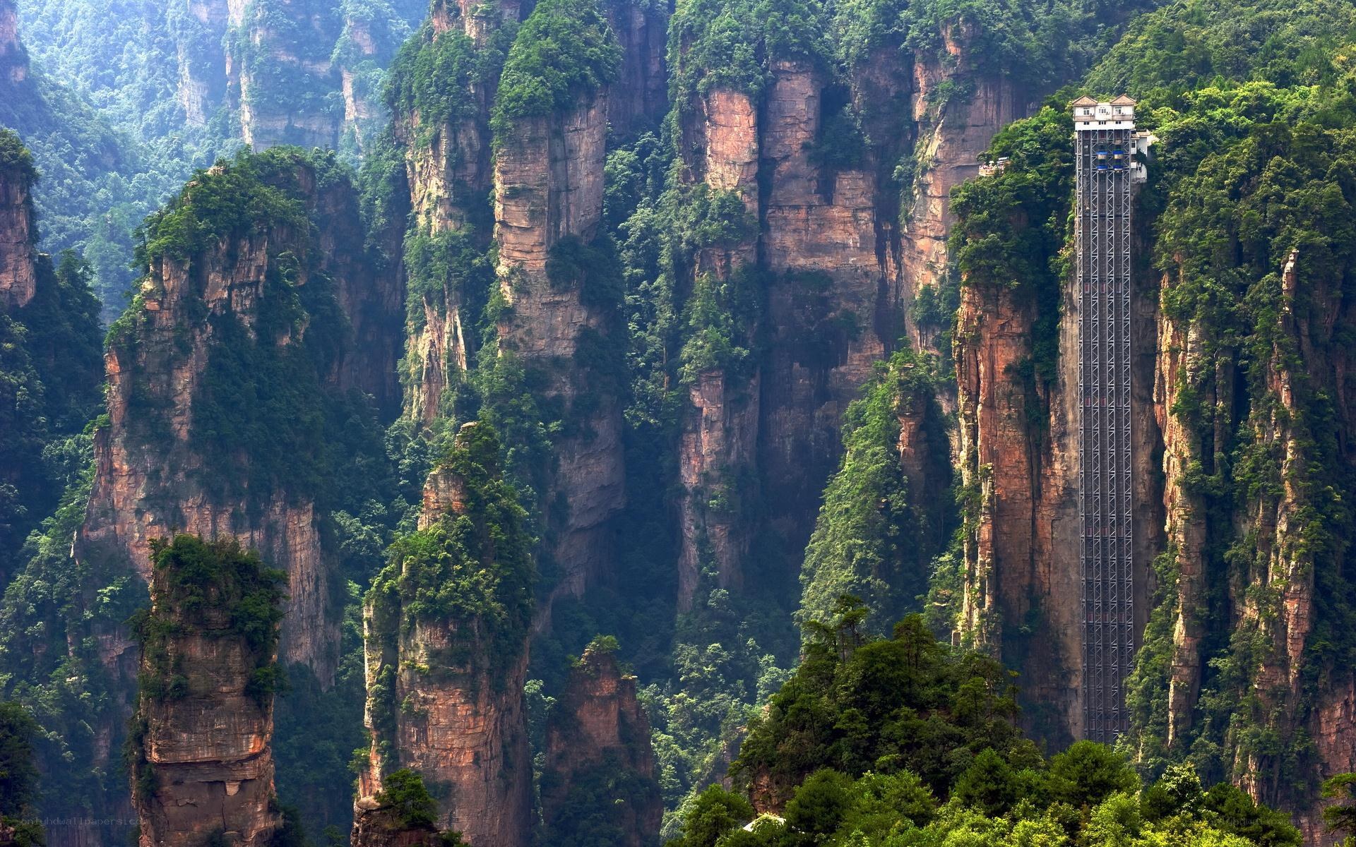 Zhangjiajie rock pillars