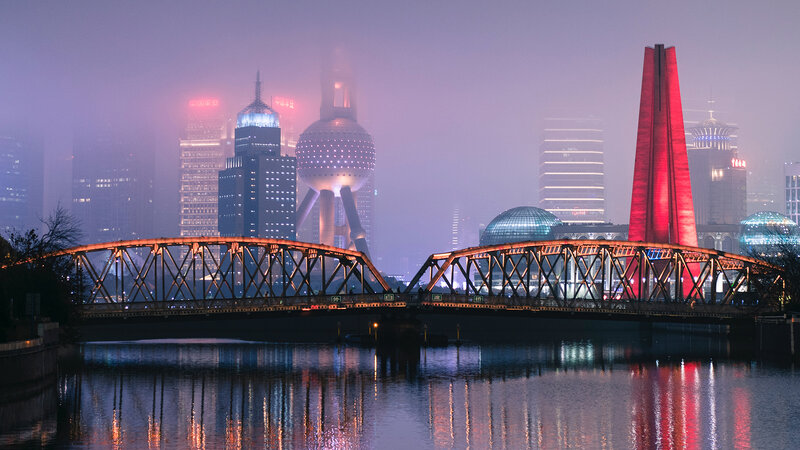 Zhongshan Road Bridge — Purple