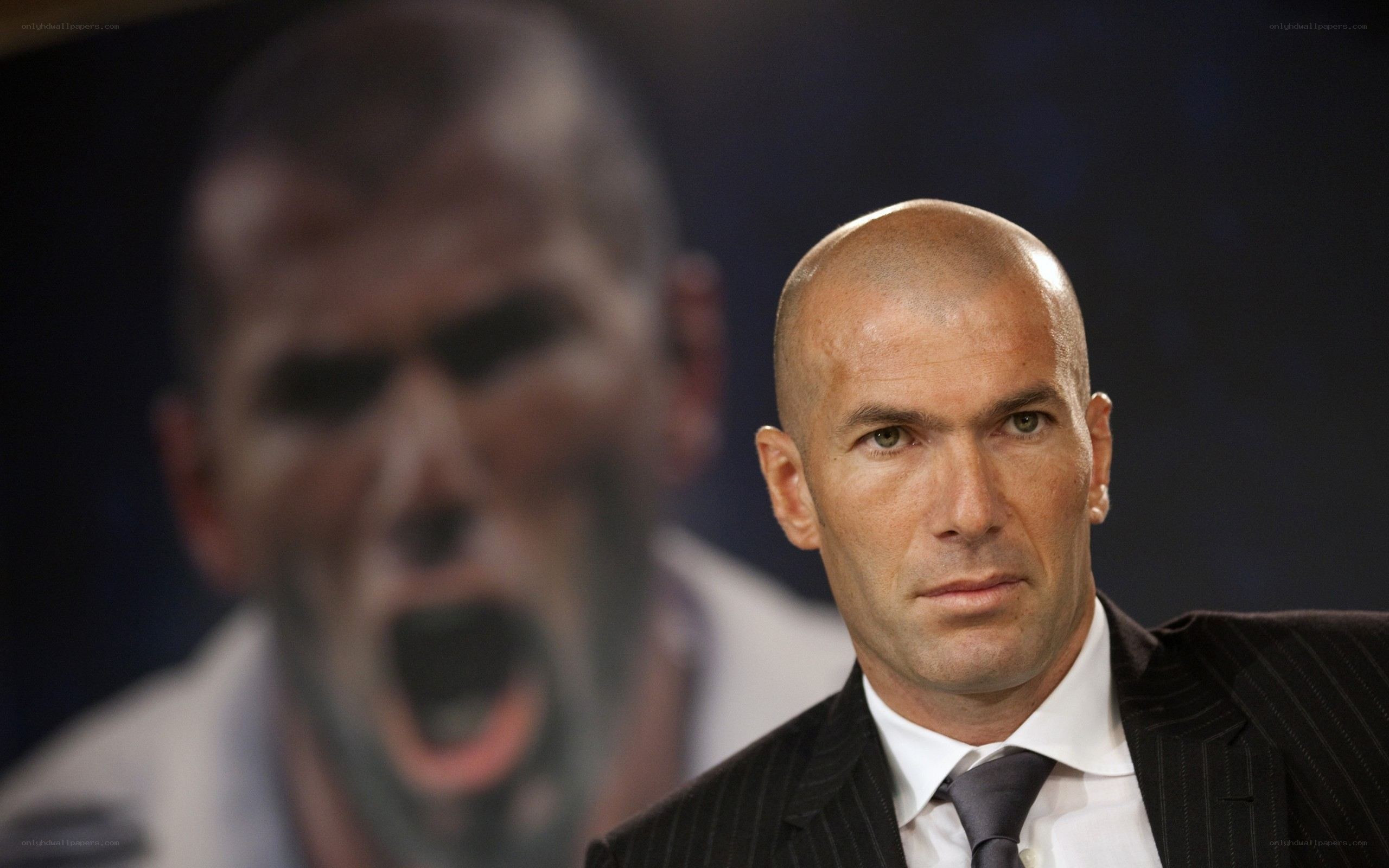 Zidane at a press conference