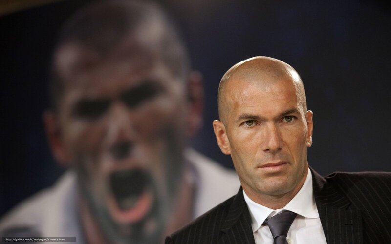 Zidane at a press conference