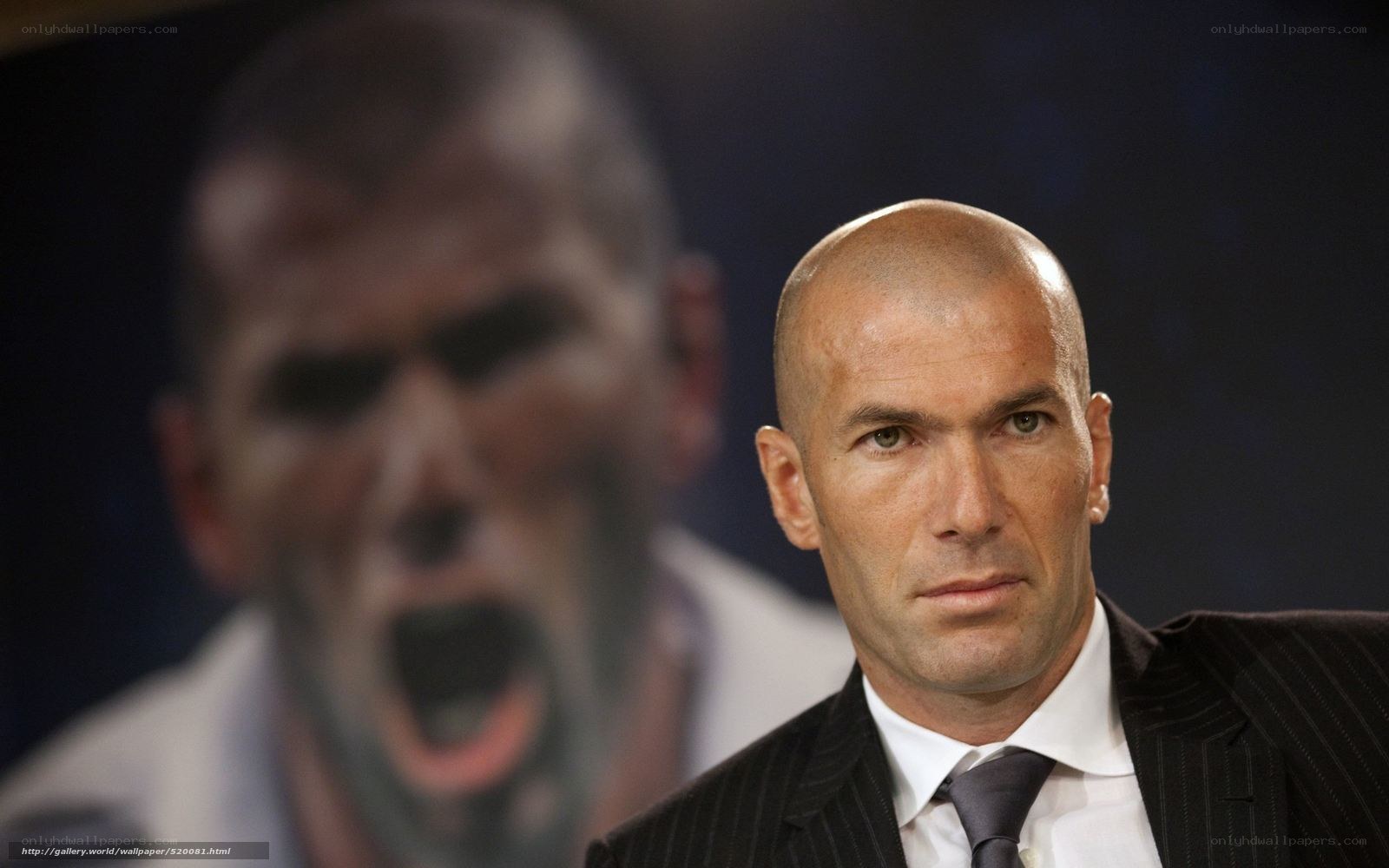 Zidane at a press conference