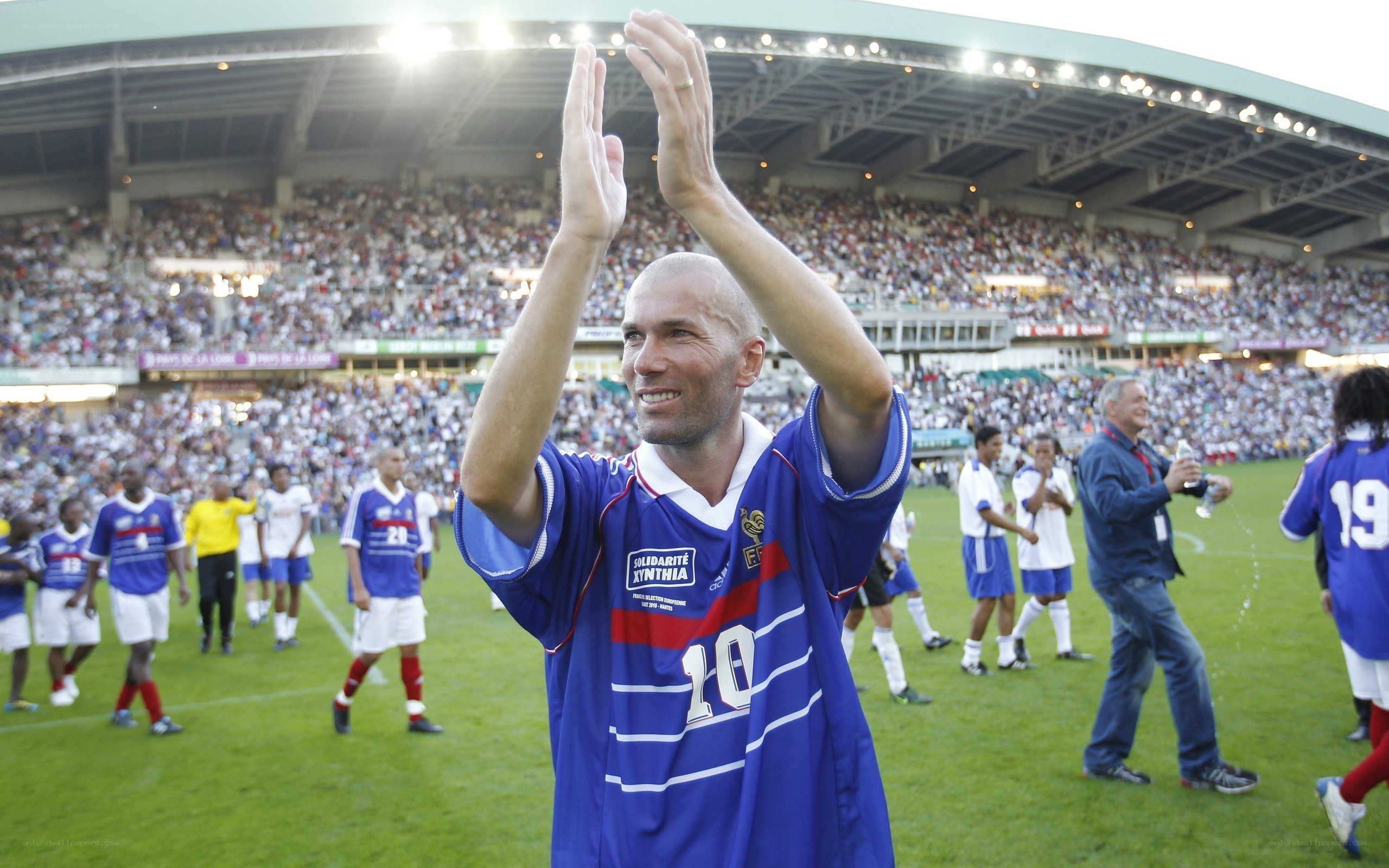 Zidane at a stadium