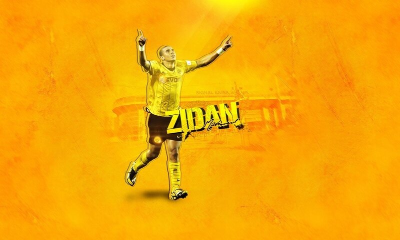 Zidane football celebration