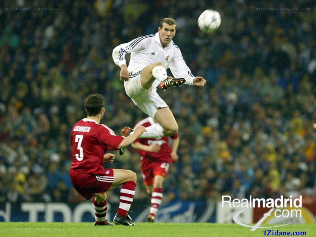 Zidane in action during a match