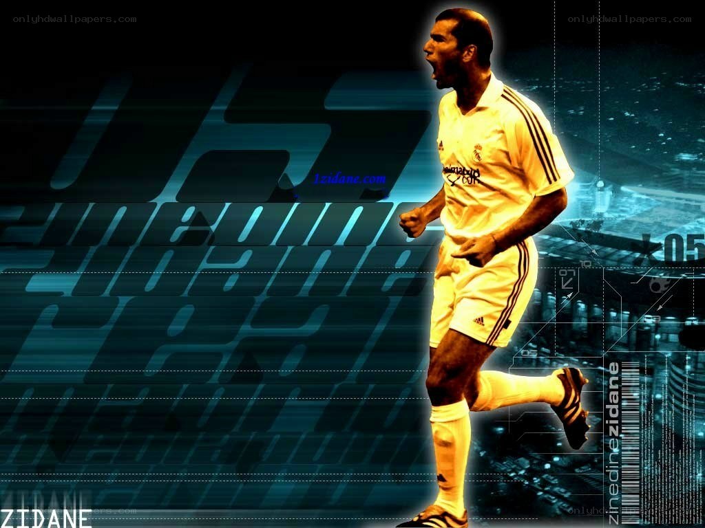 Zidane in Real Madrid kit