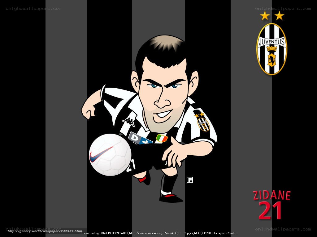 Zidane Juventus cartoon