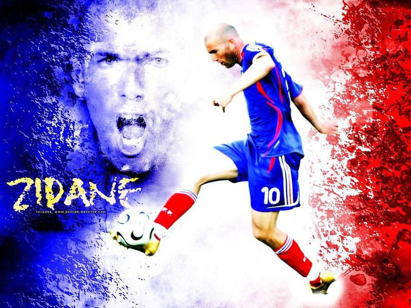 Zidane soccer action