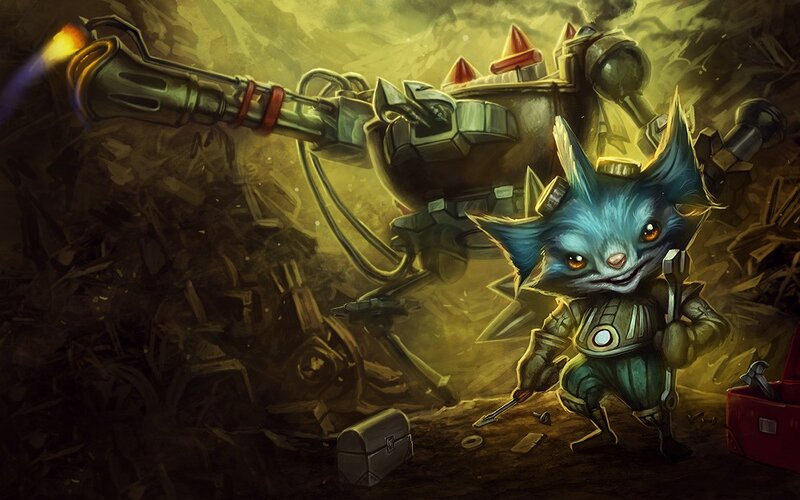Ziggs with his mech