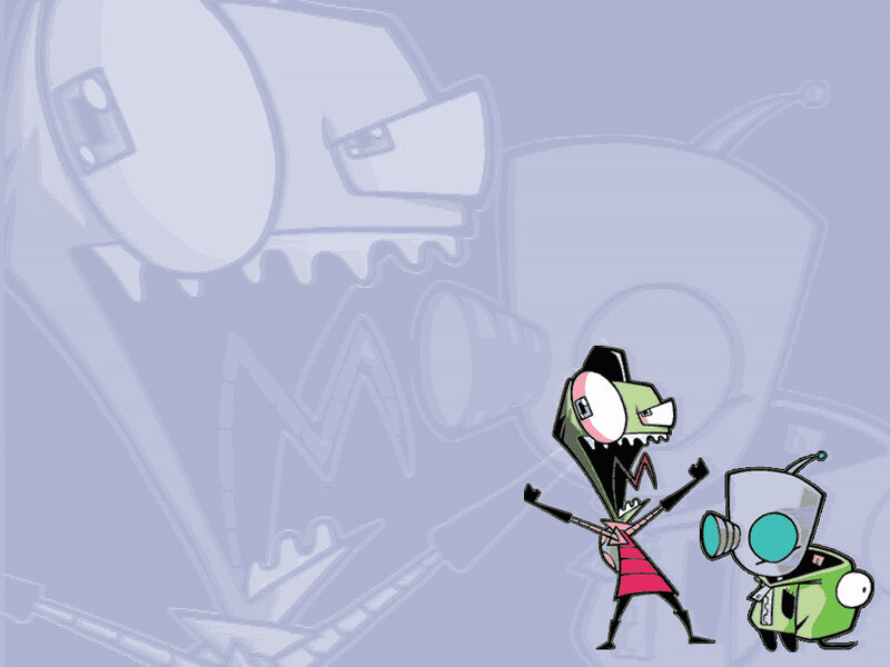 Zim and Gir from Invader Zim