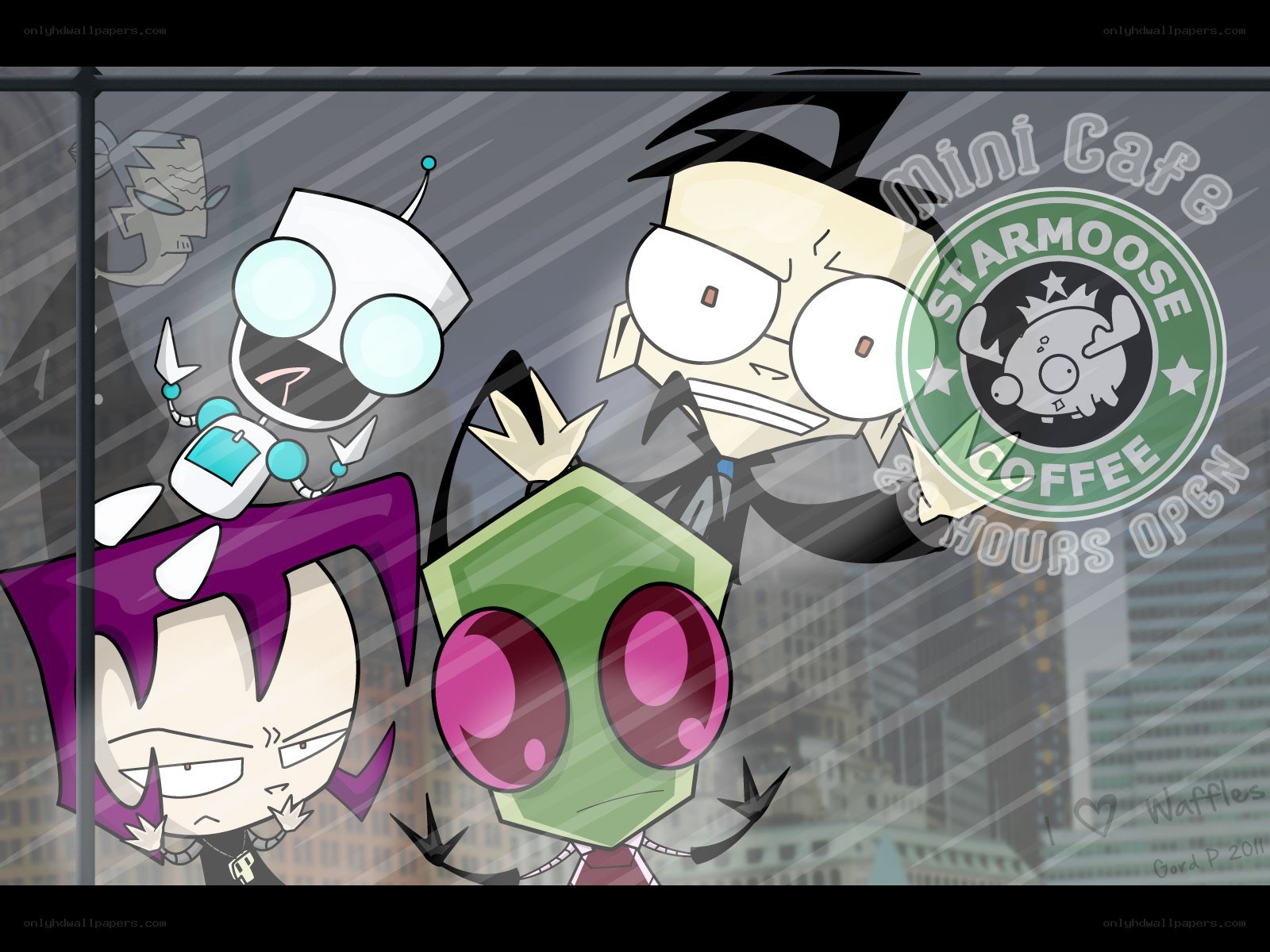 Zim and Invader Zim characters
