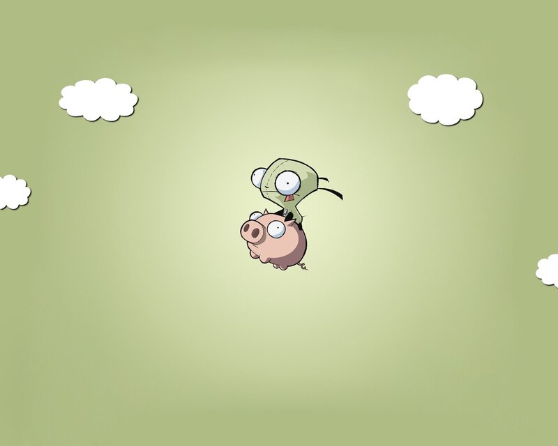 Zim and Pig in Sky